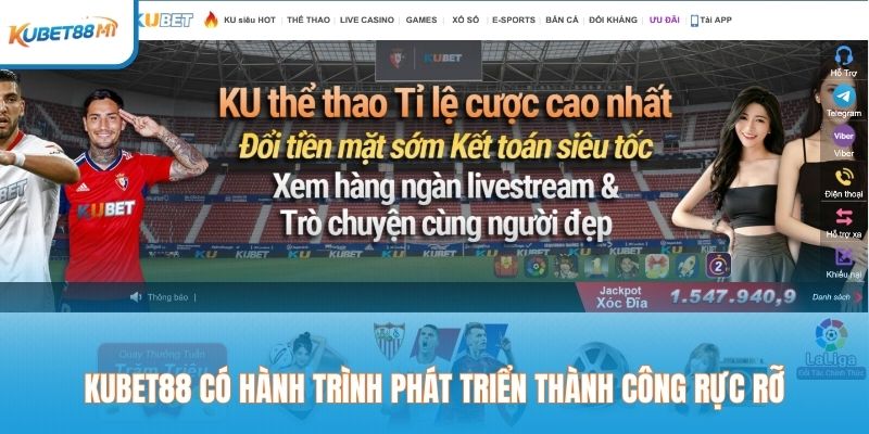 Kubet88 có hành trình phát triển thành công rực rỡ
